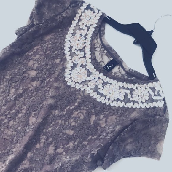 NWT Sheer Knit Short Sleeve Top SZ XL - Picture 2 of 7